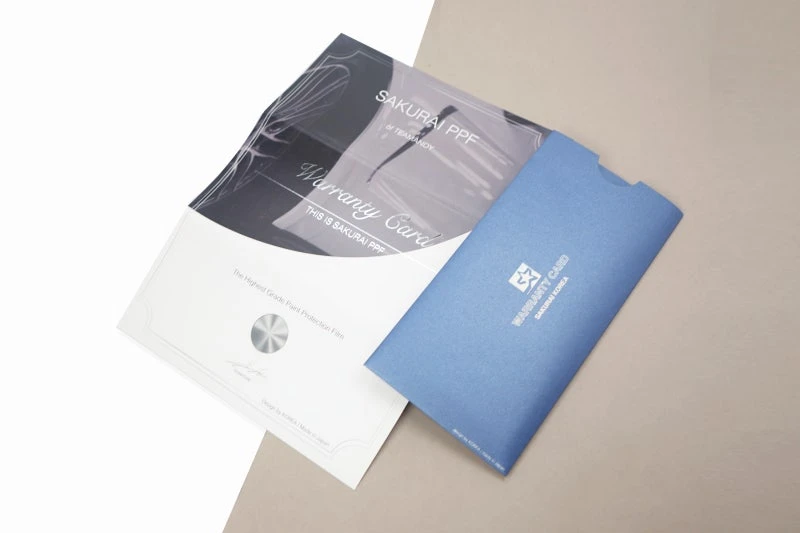客製A4保證書D藍色閃耀信封製作印刷 - 細節圖 2