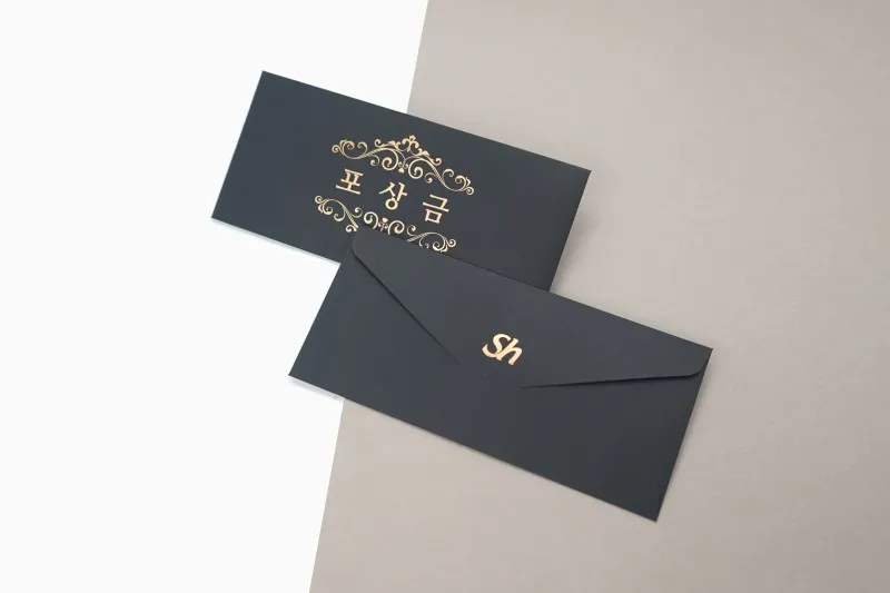 客製黑卡禮券套信封套製作印刷 - 細節圖 2