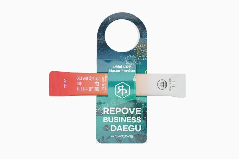 客製酒瓶礦泉水廣告吊牌製作印刷 - 細節圖 5