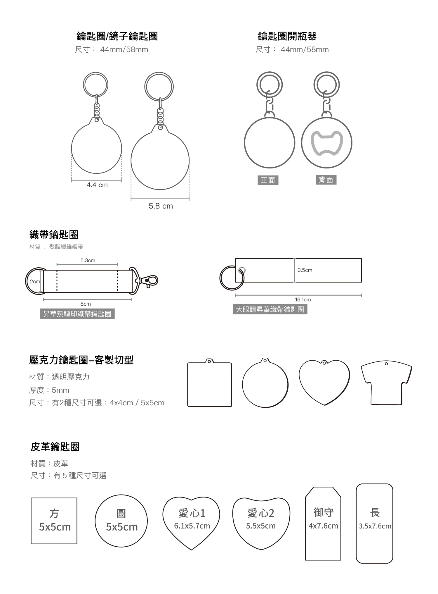 客製鑰匙圈製作印刷 - 細節圖 2