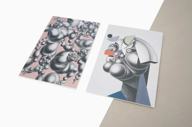 客製美術館展覽厚紙卡邀請函明信片製作印刷 - 細節圖 1