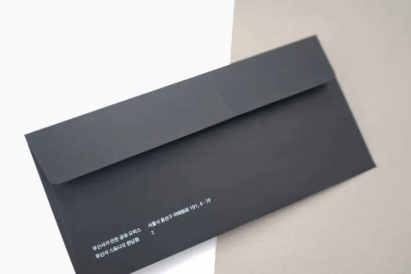 客製質感黑色黑紙信封製作印刷 - 細節圖 10