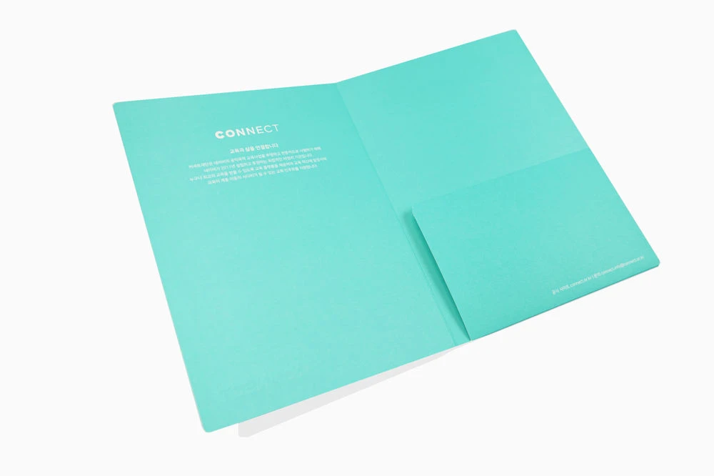 客製A5蒂芙尼藍tiffany燙銀資料夾製作印刷 - 細節圖 4