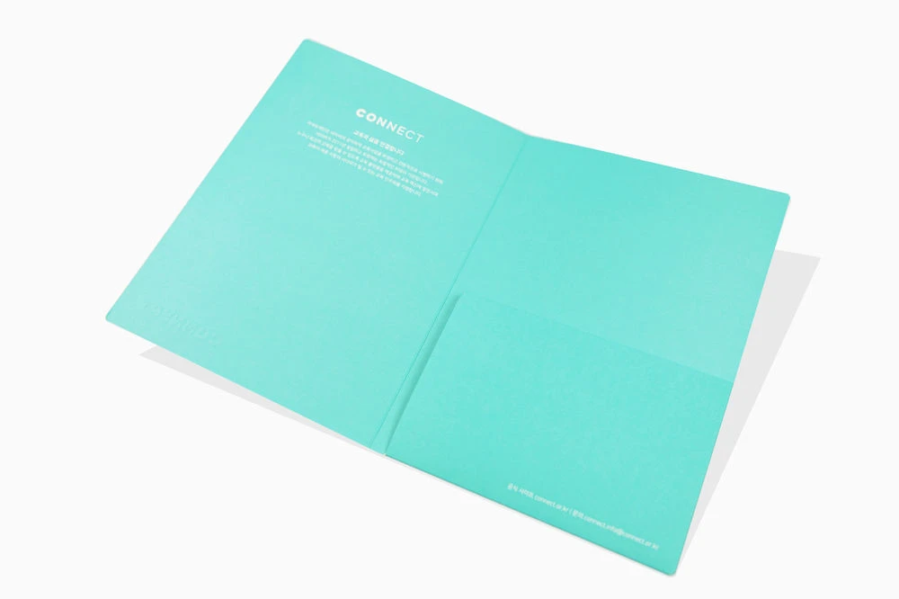 客製A5蒂芙尼藍tiffany燙銀資料夾製作印刷 - 細節圖 5