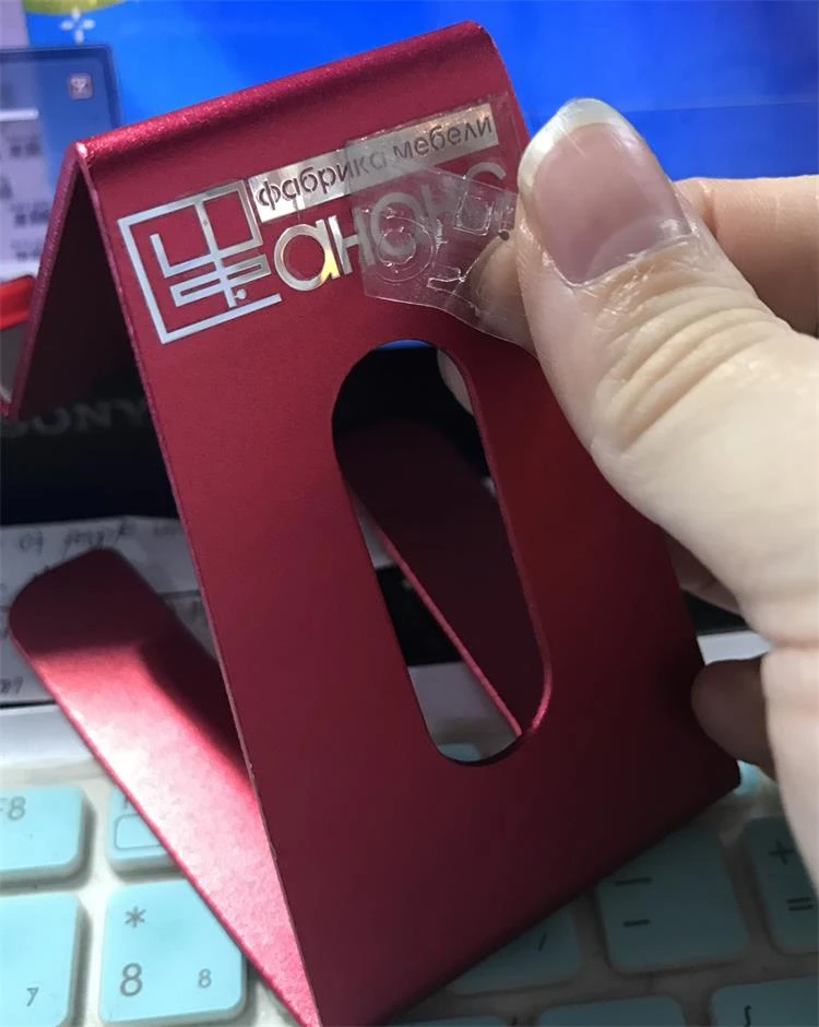 客製銀色鎳金屬轉印貼紙製作印刷 - 細節圖 2