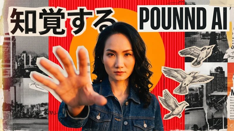混媒拼貼藝術｜三角桌曆封面AI圖 - 元樂印